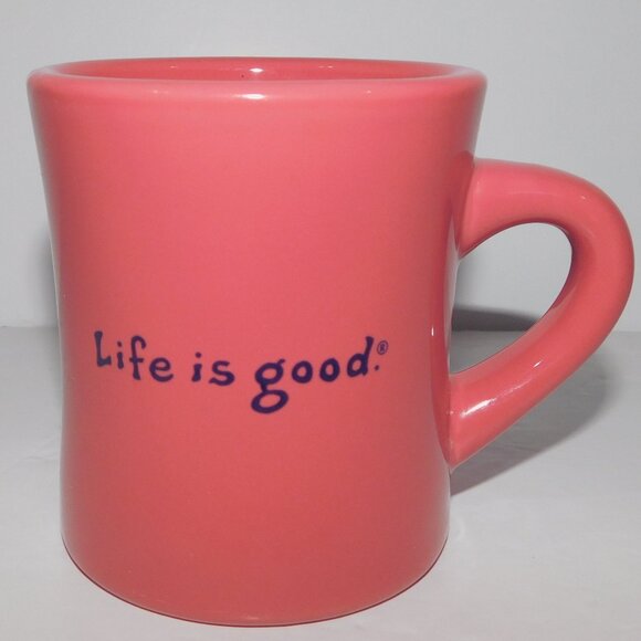 Life is Good GROW Tulip Flower Pink Mug Good Home - Picture 2 of 4